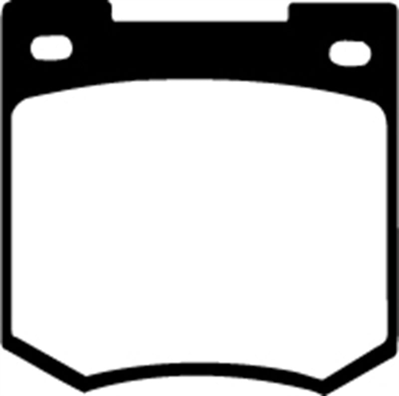 EBC 67-68 Sunbeam Tiger 4.7 Redstuff Front Brake Pads - DP3106C for 1967 Sunbeam Tiger - angle view