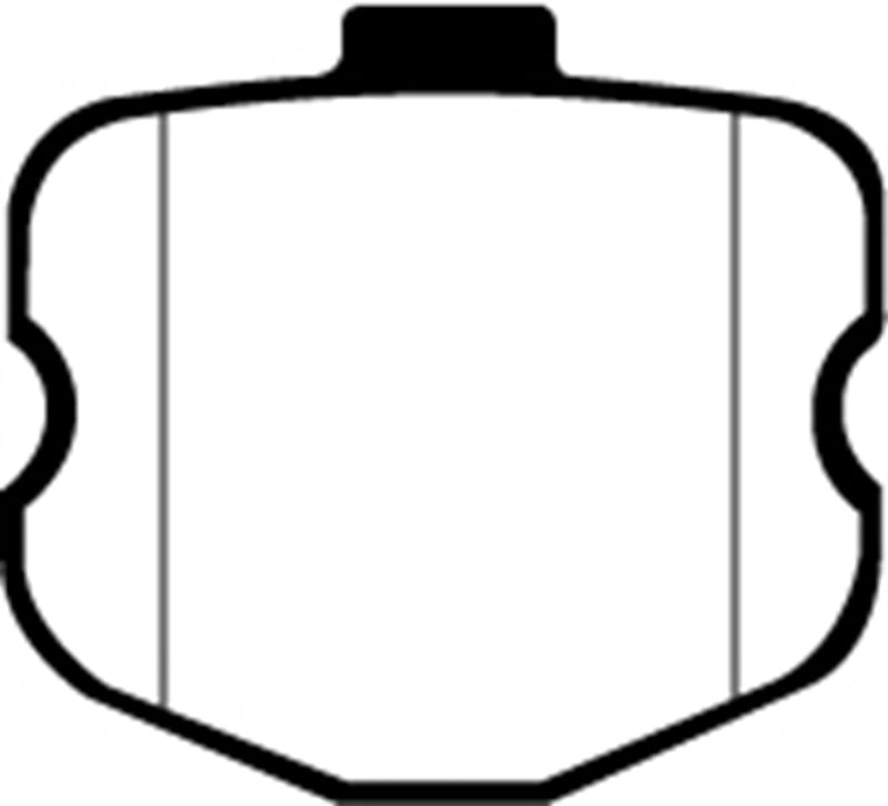 EBC 06-08 Chevrolet Corvette (C6) 7.0 (Z06) Yellowstuff Rear Brake Pads - DP41771/2R