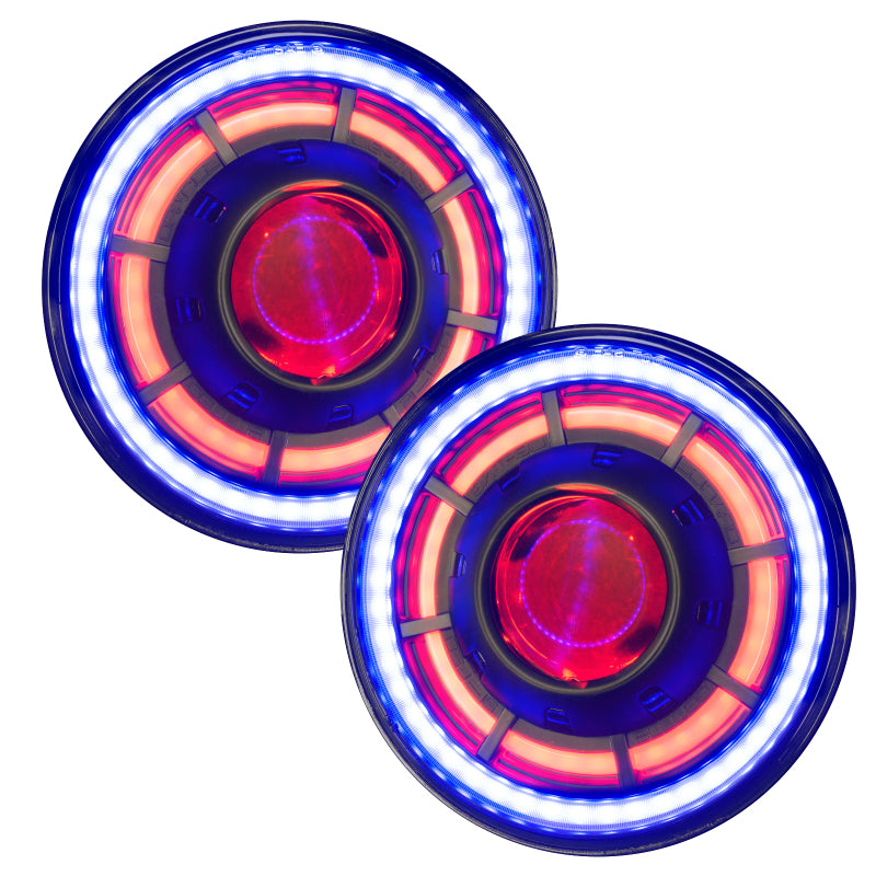 ORACLE Lighting 0718 Jeep Wrangler JK Oculus 7in ColorSHIFT BiLED Projector Headlights SEE WARRANTY - 5876-334