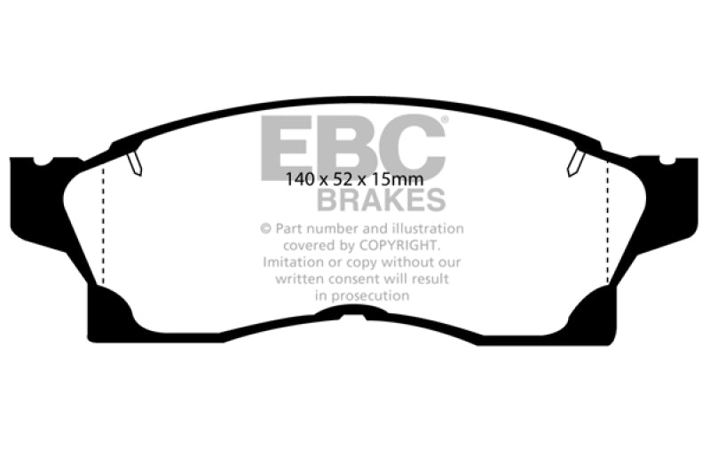 EBC 2017+ Mercedes-Benz E300 (W213) Ultimax Rear Brake Pads - UD1936