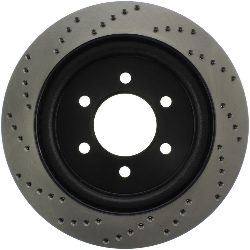 StopTech 2019 Ford Raptor w/ Electronic Parking Brake Sport Cross Drilled Left Rear Rotor - 128.65153L