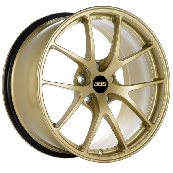 BBS RI-A 18x9.5 5x114.3 ET35 Gold Wheel -82mm PFS/Clip Required - RIA018GL by BBS