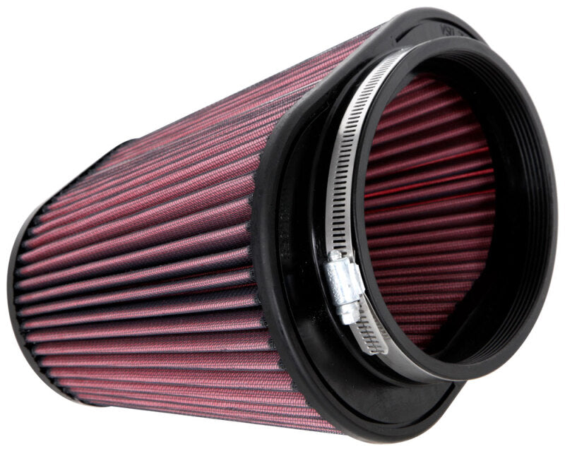 K&amp;N Universal Clamp-On Air Filter 7in x 5-3/16in Flange 10in x 6-1/4in B 6-3/4in x 4-1/2in T 8in H - RU-5292