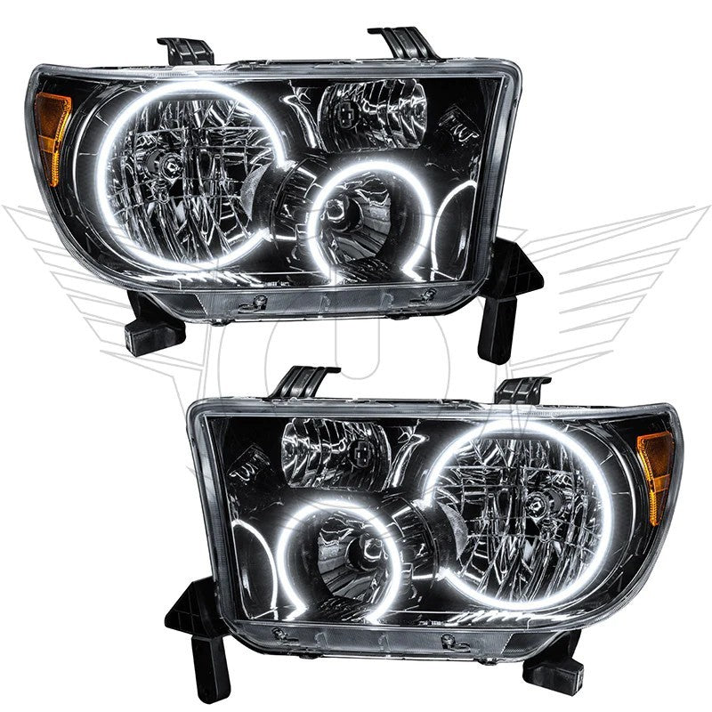 Oracle 07-11 Toyota Tundra Pre-Assembled Headlights - Black Housing - w/ BC1 Controller  - 7119-335