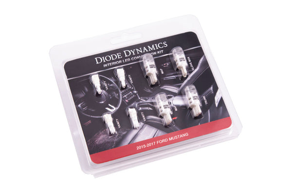 Diode Dynamics Mustang Interior Light Kit 15-17 Mustang Stage 2 - Cool - White - DD0226 for 2015-2017 Ford Mustang - front vi