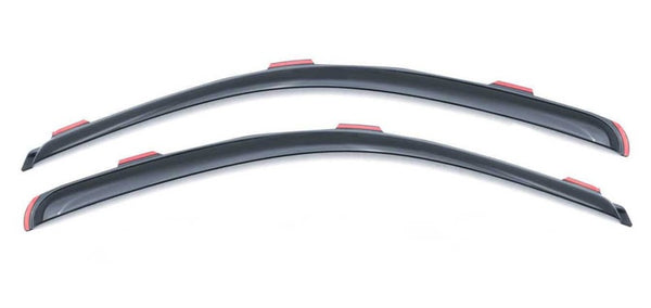 AVS 16-18 Honda Civic Coupe Ventvisor In-Channel Window Deflectors 2pc - Smoke - 192173 for 2016-2020 Honda Civic - front vie