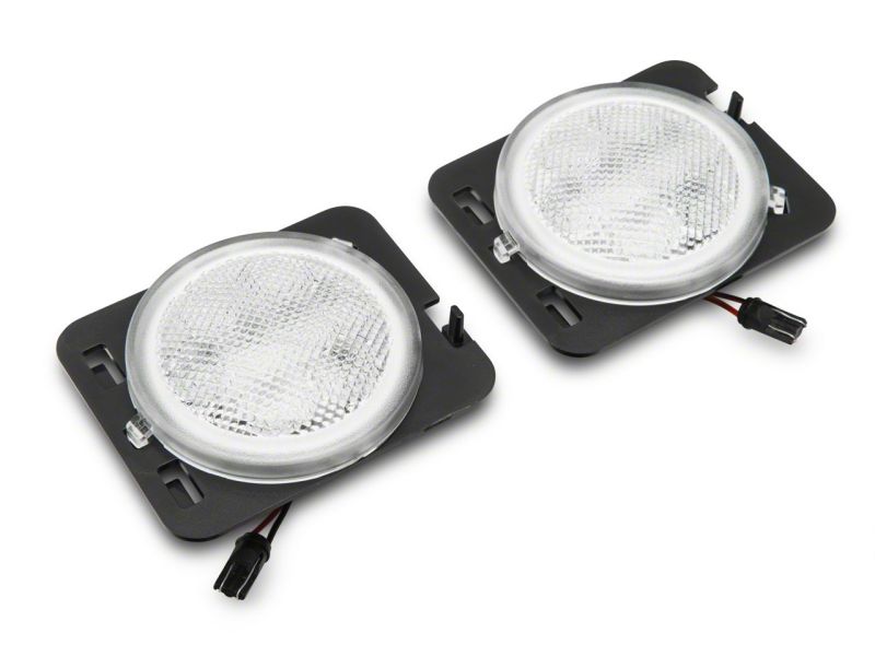 Raxiom 07-18 Jeep Wrangler JK Axial Series LED Side Marker Lights- Clear - J119946