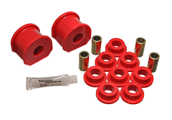 Energy Suspension Ford Truck 3/4in Dia 2in Tall inAin Style Rear Sway Bar Bushing Set - Red - 4.5118R - front view