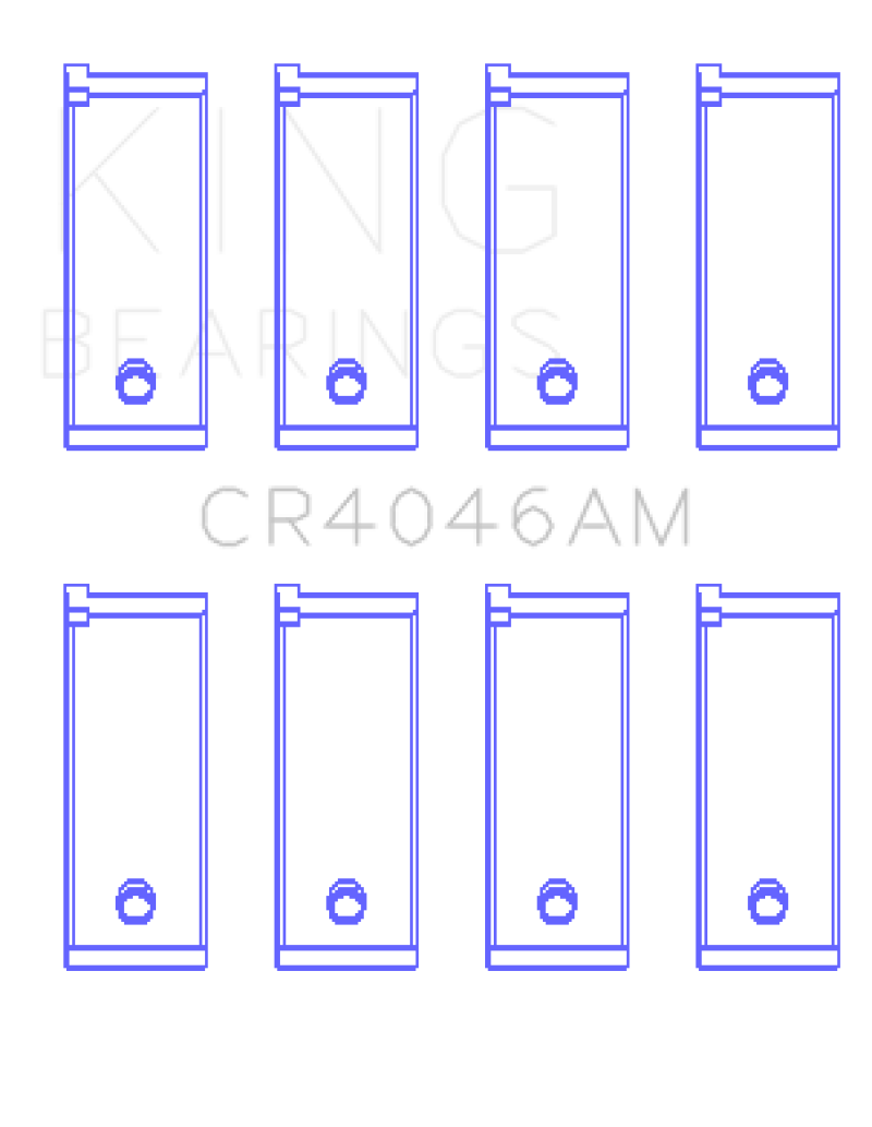 King Honda D16A/D16Y/D16Z (Size +0.25) Rod Bearing Set - CR4046AM0.25