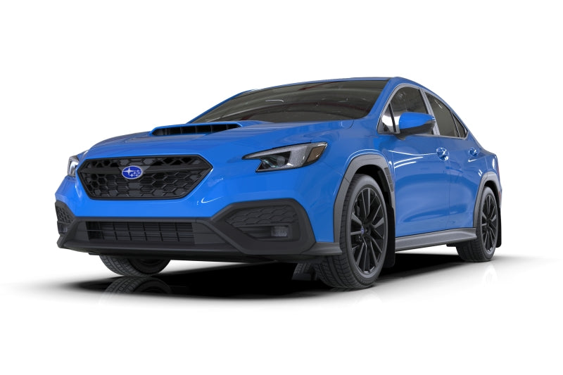 Rally Armor 2022+ Subaru WRX Black UR Mud Flap Altered Font Blue Logo - MF92-UR-BLK/BL-X