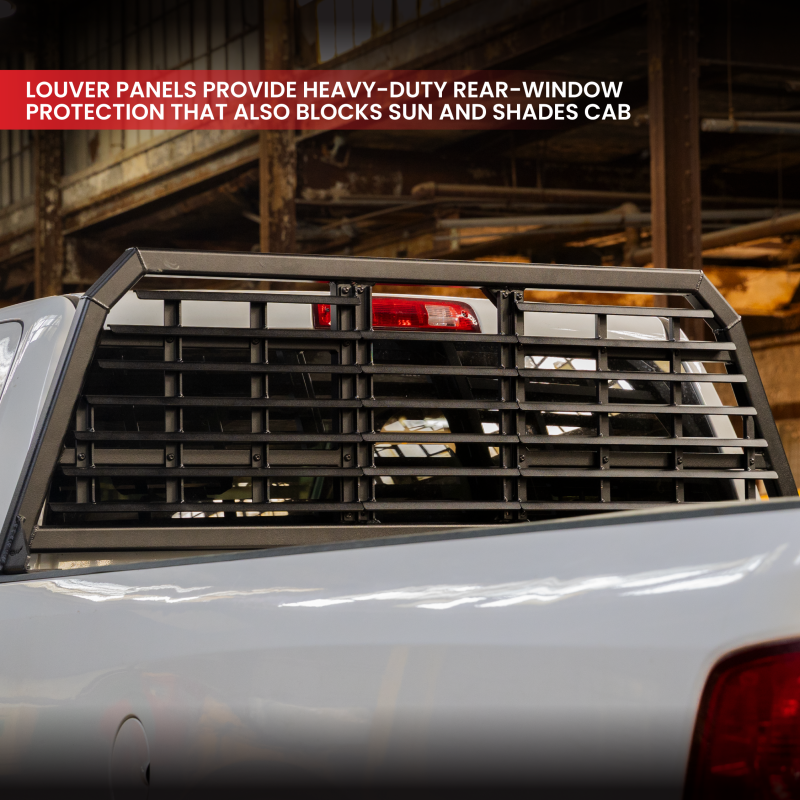 Gen-Y 17+ Ford F250/ F350 Defender 2 Outer Louver Panel for Headache Rack - Black - GH-29201
