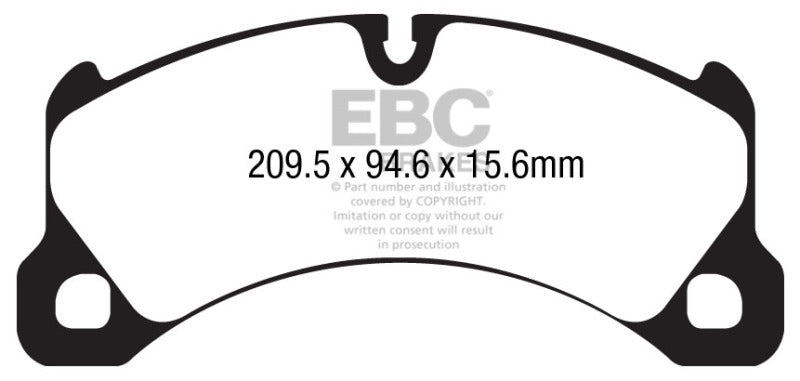 EBC 10-17 Porsche Cayenne (2nd Gen) Bluestuff Front Brake Pads - DP52162NDX