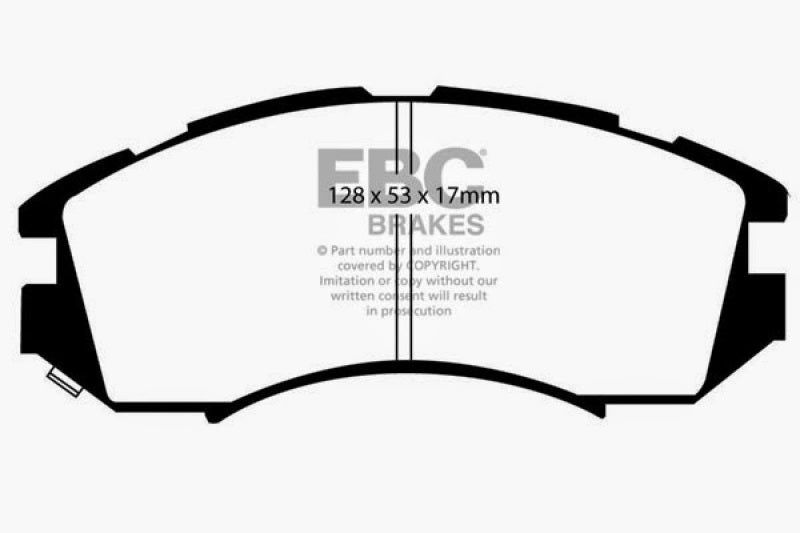 EBC 92-96 Subaru Impreza 1.8 (2WD) (13in Wheels) Ultimax2 Front Brake Pads - UD470