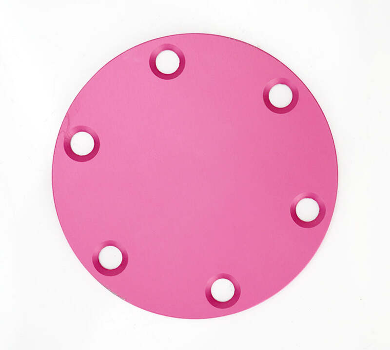 NRG Horn Delete Plate Laser Logo - Pink - STR-250PK - front view