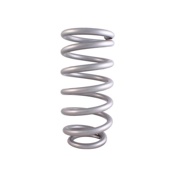 QA1 3-1/2in ID Tapered High Travel Pigtail Spring - 10in Length x 500lbs/in - Silver Powder Coated - 10HTSP500 for 1969-1974 