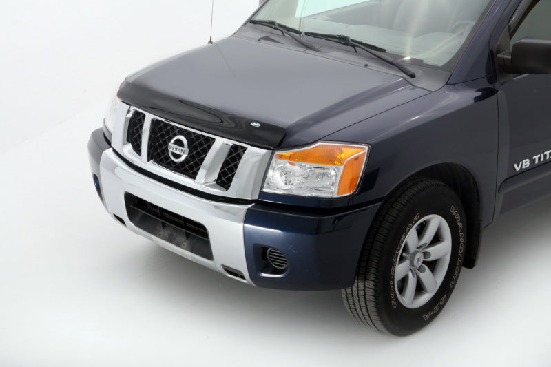 AVS 04-15 Nissan Armada Bugflector Medium Profile Hood Shield - Smoke - 23107