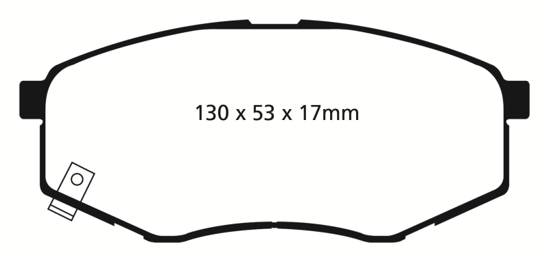 EBC 10-15 Hyundai Tucson 2.0 FWD Yellowstuff Front Brake Pads - DP41866R