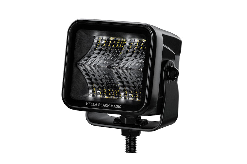 Hella Universal Black Magic 2.7in L.E.D. Cube Kit - Flood Beam - 358176801
