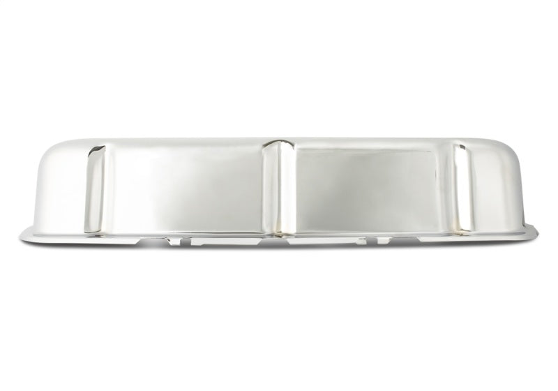 Ford Racing Embosses Logo Stamped Steel Valve Cover Chrome - 302-070