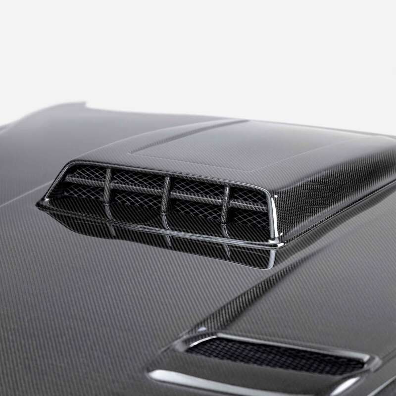 Anderson Composites 21-23 Ford Mustang Mach 1 Type-SK Double-Sided Carbon Fiber Hood - AC-HD21FDMUM1-SK-DS by Anderson Compos
