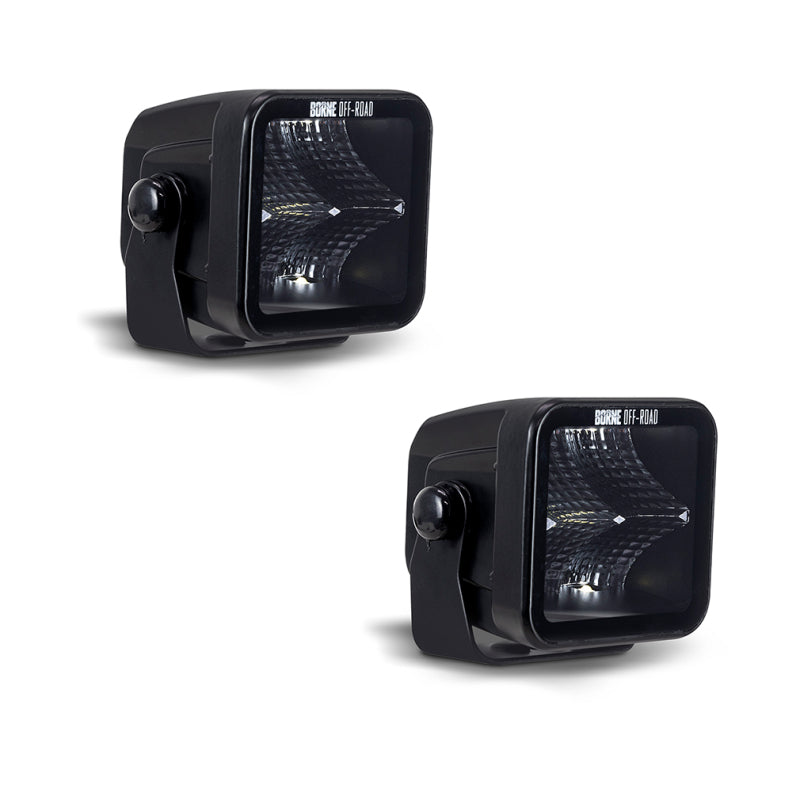 Borne Off-Road Light Pods (Kit of 2) 3x3 Flood - BNLT-LP33-2F