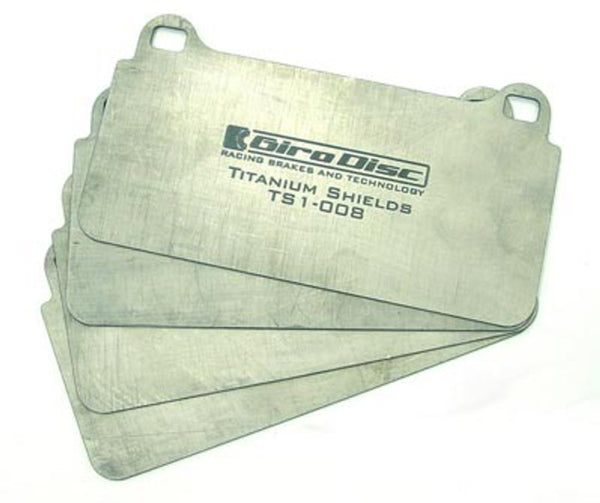 GiroDisc 02-04 Audi RS6 (C5) 380mm (w/Spacers) Front Titanium Pad Shields - TS-1029-8 by GiroDisc