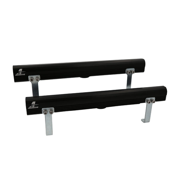 Aeromotive Edelbrock SBC Victor E Fuel Rails - Black - 14178