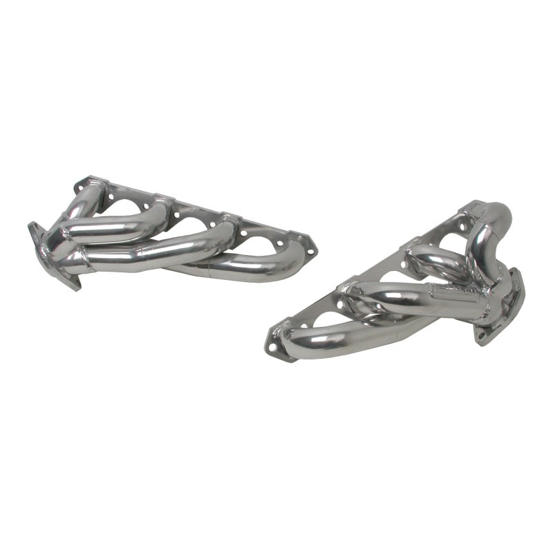BBK 87-95 Ford F150 Truck 5.0 302 Shorty Unequal Length Exhaust Headers - 1-5/8 Silver Ceramic - 35100
