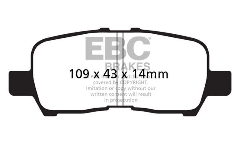 EBC 05-09 Buick Allure (Canada) 3.6 Redstuff Rear Brake Pads - DP31684C