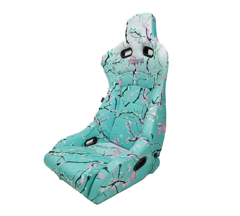 NRG Prisma Lab Reclinable Bucket Racing Seat - Pair (Tan Vegan Suede) - RSC-710 L/R-TAN - front view