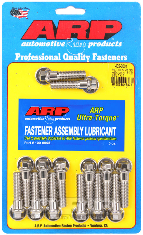 ARP Holden V8 SS hex manifold bolt kit - 405-2001
