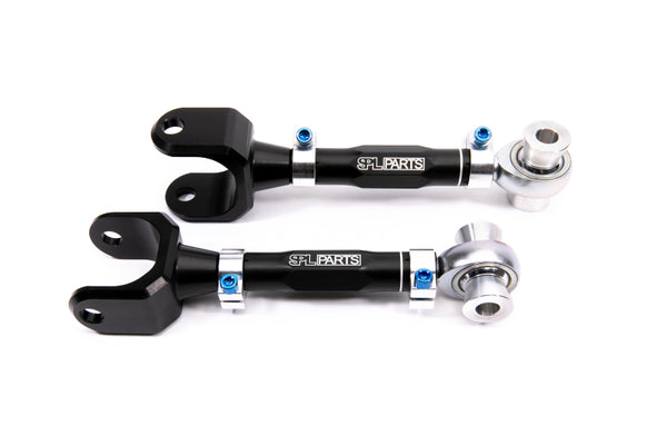 SPL Parts 2017+ Tesla Model 3 Rear Toe Links - SPL RTA MOD3 for 2020-2023 Tesla Y - front view