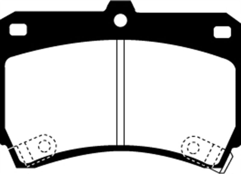 EBC 94-97 Ford Aspire 1.3 manual Ultimax2 Front Brake Pads - UD466