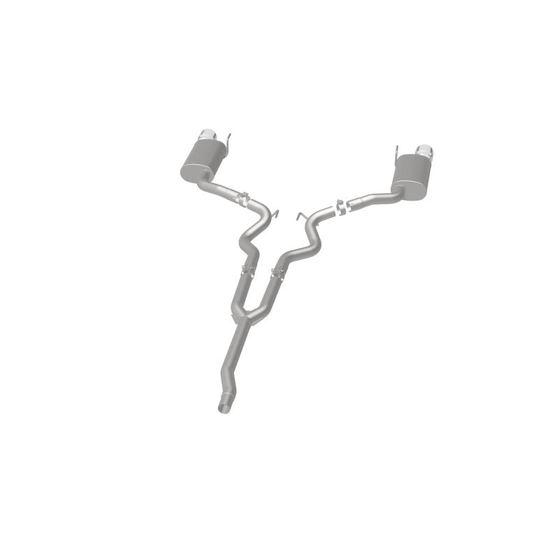 MagnaFlow Cat Back, SS, 2.5in, Street, Dual Split Polished 4.5in Tips 2015 Ford Mustang Ecoboost - 19097