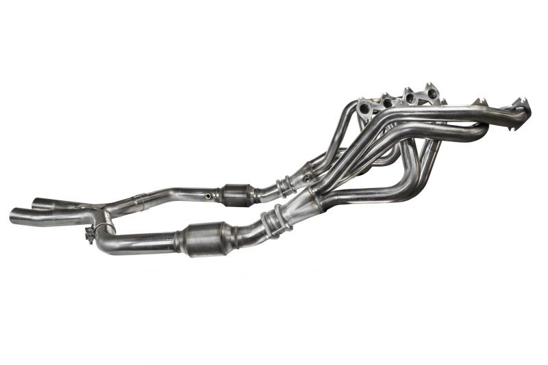 Kooks 05-10 Ford Mustang GT Manual 1 5/8in x 2 1/2in SS Long Tube Headers and OEM Catted SS X Pipe - 1131H020 for 2005-2010 F