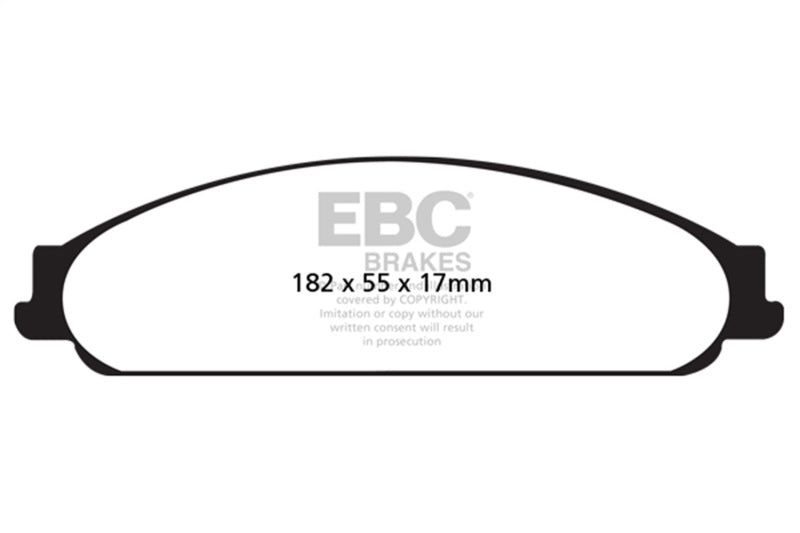 EBC 04-07 Ford Five Hundred 3.0 Yellowstuff Front Brake Pads - DP41730R