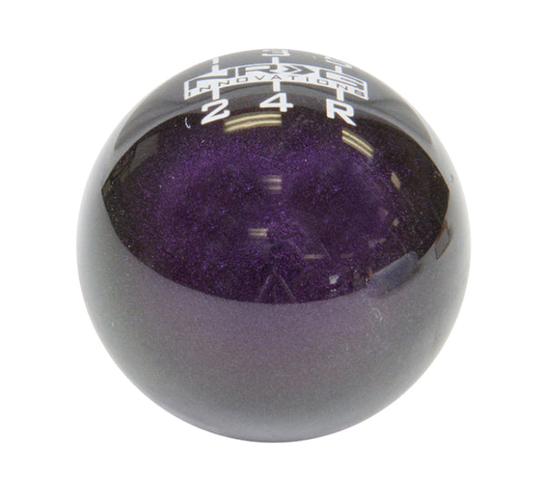 NRG Universal Ball Style Shift Knob - Heavy Weight 480G / 1.1Lbs. - Green/Purple (5 Speed) - SK-300GP-W - front view