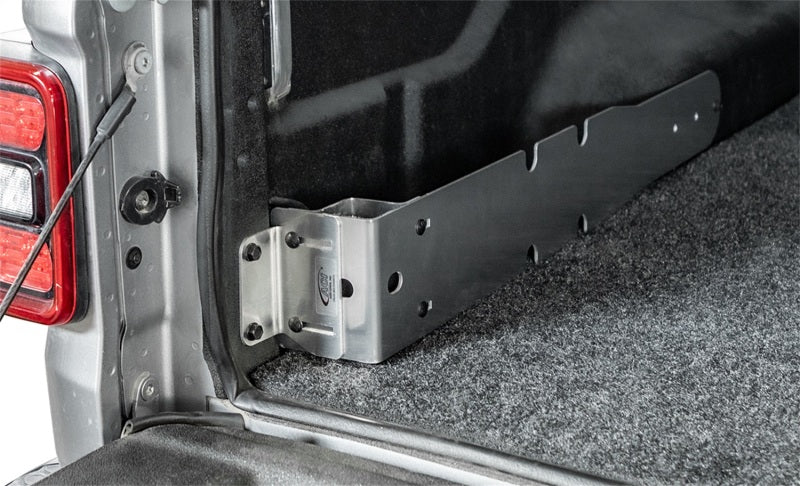Access Universal H2 Truck Bed Storage Pocket w/ 2in Hitch Holder (Aluminum) - 4008882