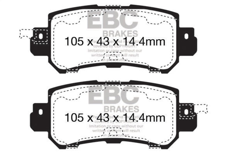 EBC 12+ Mazda CX-5 2 Redstuff Rear Brake Pads - DP32135C