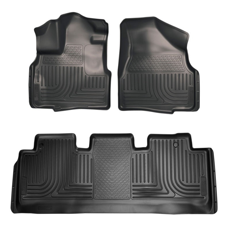 Husky Liners 11-17 Honda Odyssey Front and 2nd Seat Black Floor Liners - 93751