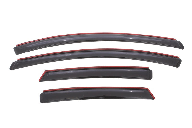 AVS 12-18 Ford Focus Ventvisor In-Channel Front &amp; Rear Window Deflectors 4pc - Smoke - 194373