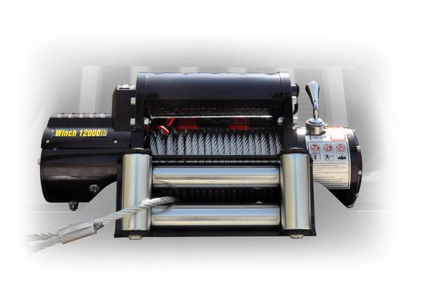 DV8 Offroad - 12,000 lbs. Winch with Steel Cable - WB12SC