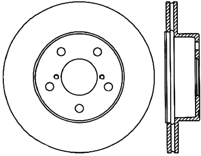 StopTech Drilled Sport Brake Rotor - 128.47023L