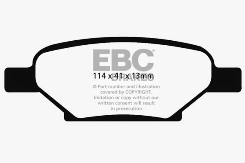 EBC 04-06 Chevrolet Cobalt 2.0 Supercharged Redstuff Rear Brake Pads - DP31704C
