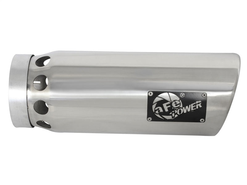 aFe MACHForce XP Cat-Back SS-304 5in Interooled Exh Tip 5in In x 6in Outx16inL Bolt-On Right (Pol) - 49T50601-P161