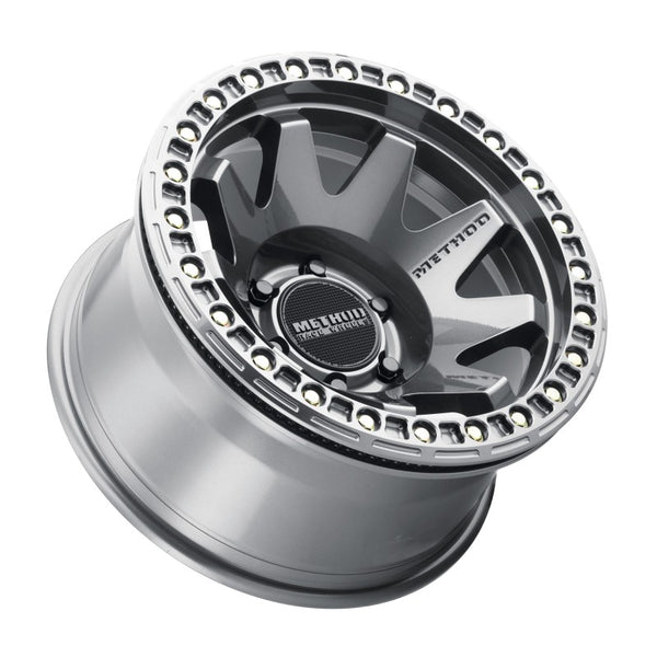 Method MR108 17x9 -44mm Offset 6x5.5 106.25mm CB Gloss Titanium w/BH-H24125-38 Wheel - MR10879060844B by Method Wheels - fron