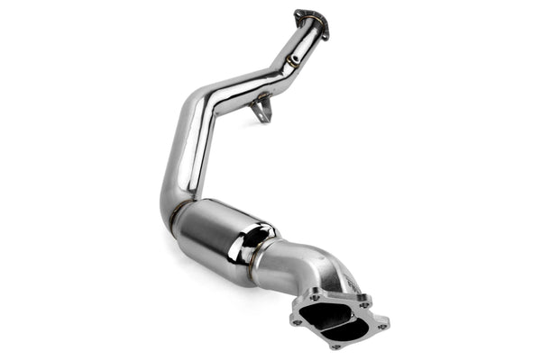 Invidia 05+ Legacy GT / Outback XT (AT) LGT Polished Divorced Waste Gate Downpipe with High Flow Cat - HS05SLADPC for 2005-20