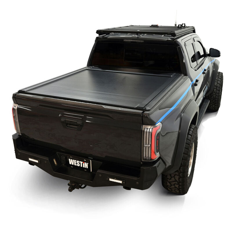 Westin 24-26 Toyota Tacoma 5ft Bed Manual Retractable Tonneau Cover - Black - 19-62785