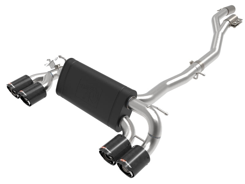 aFe 20-22 Audi RS6 Avant V8 4L (tt) MACH Force-Xp 3in to 2.5in 304 SS Cat-Back Exhaust w/ Carbon Tip - 49-36448-C