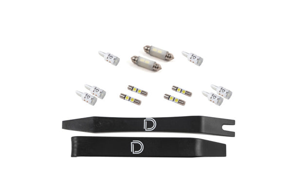 Diode Dynamics 94-04 d Mustang Interior LED Kit Cool White Stage 2 - DD0606 for 2004 Ford Mustang - front view